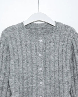 Peplum Rib Cardigan