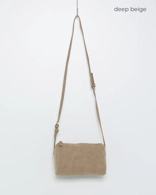 Suede mini handbag