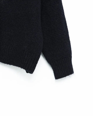 Colored Neck Nordic Knit Cardigan