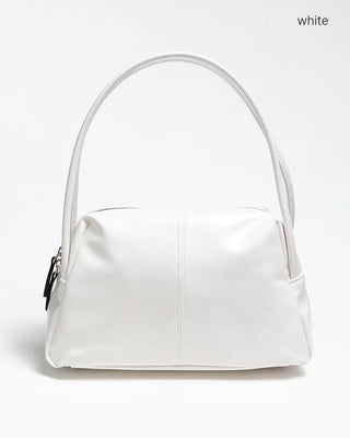 2-way center seam leather tote bag