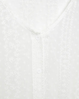 Button lace long dress