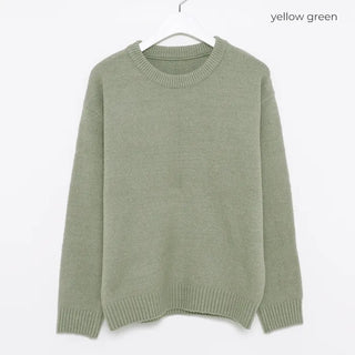 Drop Shoulder Oversized Round Knit