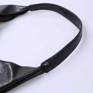 Faux leather tote bag