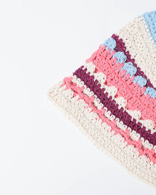 Rainbow Knit Bucket Hat