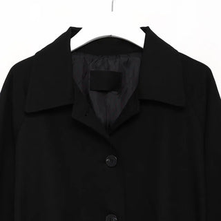Single-breasted long trench coat