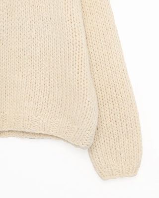 Handmade V-neck knit sweater