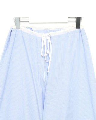 Color-blocked mini striped pants
