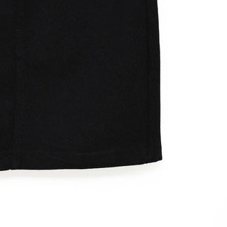 Cotton straight-fit skirt