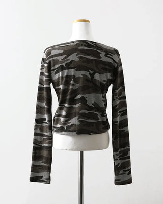 [4th Re-release] (ORIGINAL) Lettering Camo Long Sleeve T-Shirt