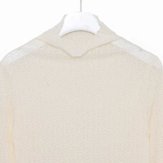 Patterned sheer long T-shirt