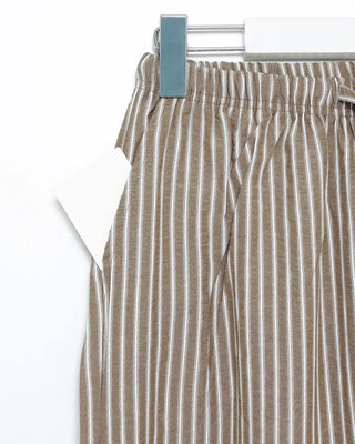 Striped linen ripple easy pants