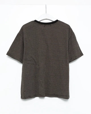 Thin striped short-sleeved T-shirt