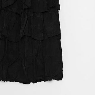 Frilled tiered long skirt