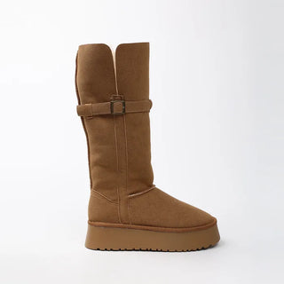 Long sheepskin boots