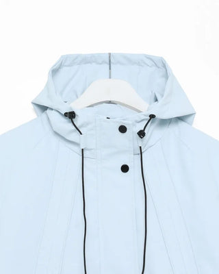 Hooded windbreaker jacket