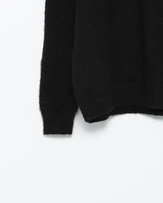 (Unisex) Wool Blend Round Neck Hairy Knit