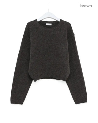 Oversized cropped knit