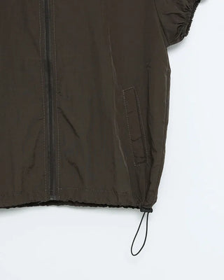 Puff Sleeve Zip-Up Windbreaker