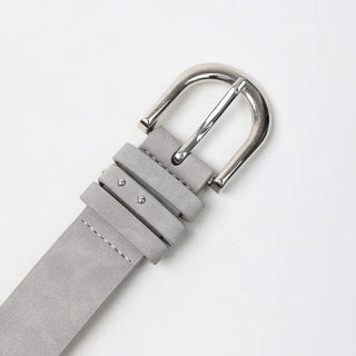 Suede stud belt