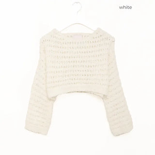Mohair cropped knit