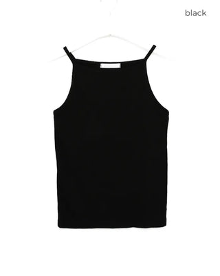 Simple ribbed slim American camisole
