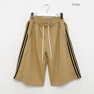 Waist drawstring Bermuda jersey pants