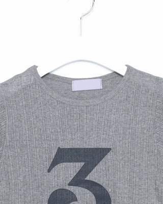 3 French Sleeve Cropped T-Shirt
