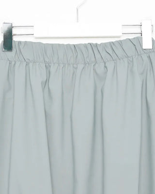 Elastic waist balloon nylon skirt