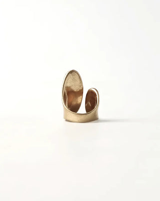 Matte Metal Curved Ring