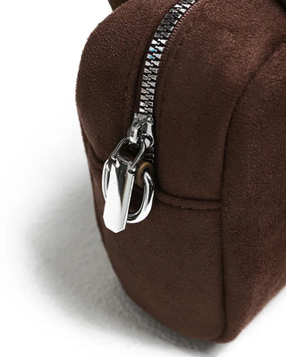Suede tote bag