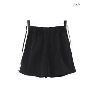 2-line elastic waist shorts