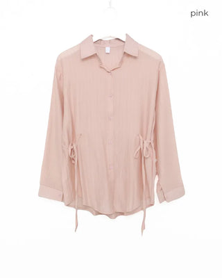 Tie Ribbon Oversized Shirt