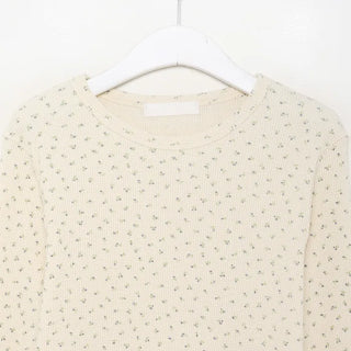 Floral waffle t-shirt