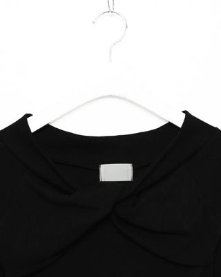 Ribbon Twist Slim T-Shirt