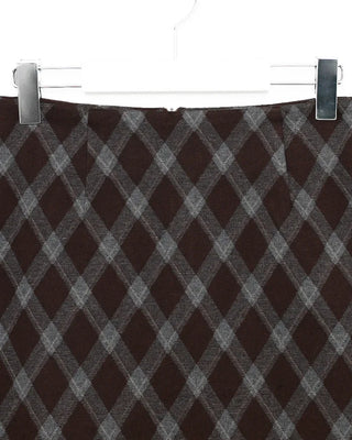 Checkered mini skirt