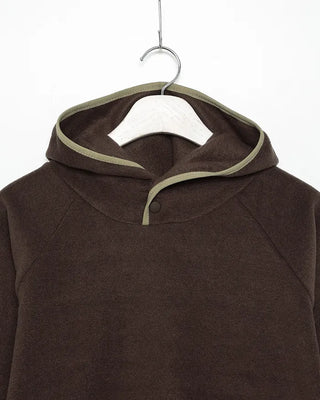 Two-tone point fleece hoodie