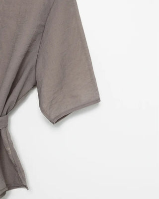 High-neck sheer blouse