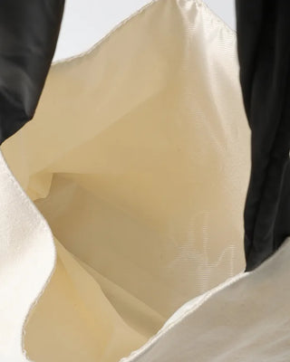 Black Ribbon String Point Cotton Bag