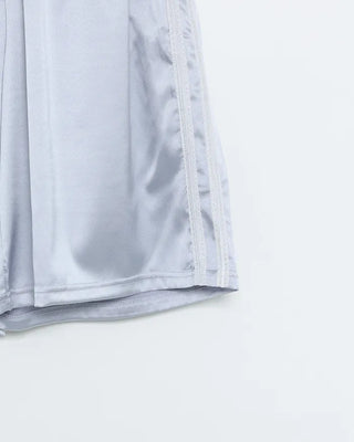 Lace satin Bermuda trunk pants