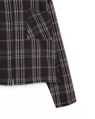 Checked cropped jacket