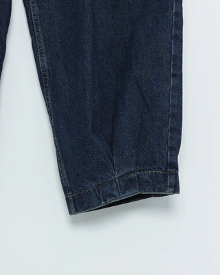 Two-pleat denim pants