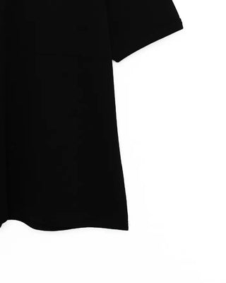 Henley neck short-sleeved T-shirt