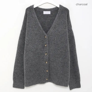 Unisex V-neck oversized cardigan