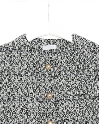 Tweed round jacket