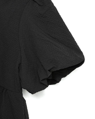 Square puff blouse