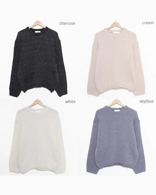 Loose-fit colored knit