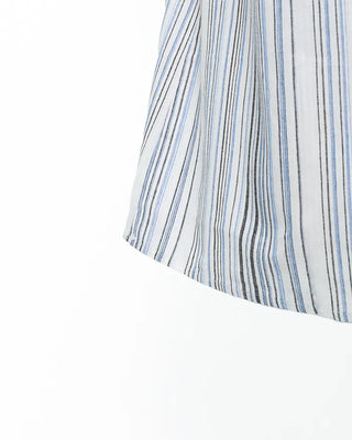Striped button blouse