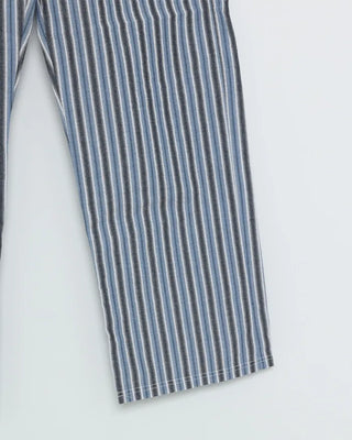 Wide-fit striped easy pants