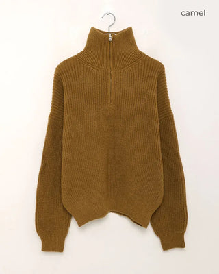 (Unisex) Half-Zip Knit