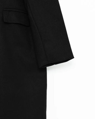 Classic double-breasted long coat